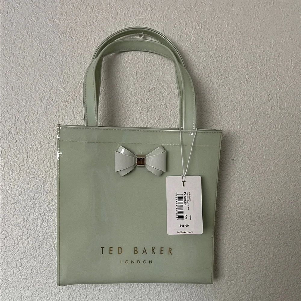 Ted Baker Light Green Mini Bag with Bow NWT - Picture 1 of 7